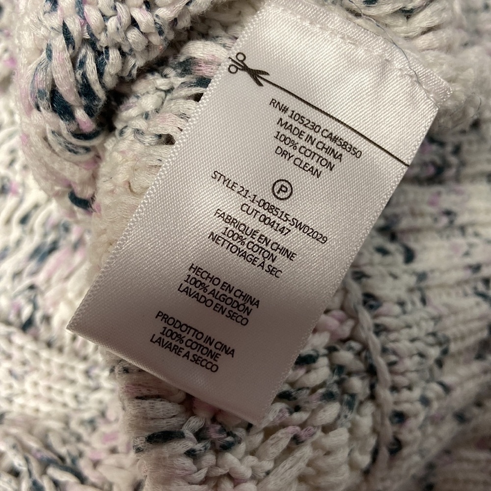 Joie Sydnee Cotton V-neck Chunky Knit Oversized Balloon Sleeve Cozy Sweater - Picture 5 of 16